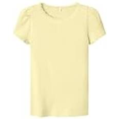 Økologisk bomuld T-shirts Name It Top Pastel Yellow - Pastel Yellow