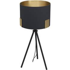 Belysning Eglo Golvlampa Tortola 1 Svart Mässing Bordslampa