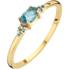 Jackie Gold Anello Ring - Gold/Topaz