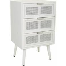 Cómodas Alexandra House Living Nightstand White Chest of Drawer