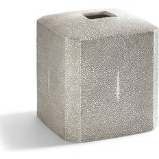 Gris Fundas para cajas de pañuelos Kassatex Shagreen