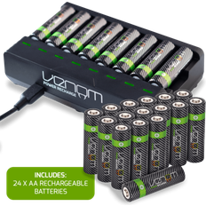 Venom Venom Battery Charge Dock 24 x AA 2100mAh Rechargeable Batteries