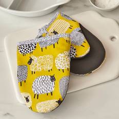 Pot Holders Ulster Weavers Dotty Sheep 2 Glove Pot Holders Yellow, Black, White