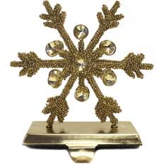 Gold Stockings Snowflake Weighted Holder Stocking