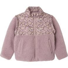 Name It Jungen Fleece-Bekleidung Name It Kid's Minna Teddy Jacket - Woodrose