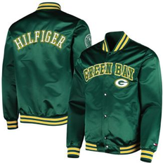 Jackets & Sweaters Tommy Hilfiger Men's Green Green Bay Packers Elliot Varsity Full-Snap Jacket Green 2XL