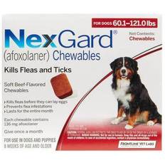 Nexgard Pets Nexgard Chewables for Extra Large Dogs 60.1-120lbs 3-pack