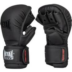 Martial Arts Training mma gloves with thumb Metal Boxe Noir