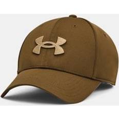 Brown - Men Caps Under Armour Blitzing Visera Lona - Marron