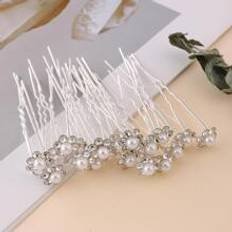 Shein 20pcs Faux Pearl Decor Hair Pin For Hairstyle Decoration, Wedding Decoration Elegant
