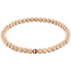 Tommy Hilfiger Jewelry Tommy Hilfiger Beaded Stainless Steel Stretch Bracelet Carnation ONE SIZE