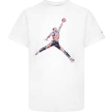 Children's Clothing Nike Big Kid's Jordan Watercolor Jumpman T-shirt - White/Red (95C900-001)