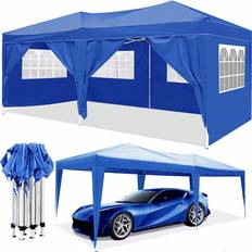 Shein x EZ Pop Up Canopy Tent With Removable Sidewalls Carry Bag And Weight Bags Portable Outdoor Party Folding Tent