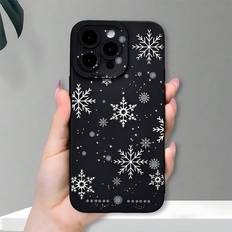 Apple iPhone 7 Plus/8 Plus Mobile Phone Cases Shein Winterliche Handyhülle mit Schneeflocken Muster, kompatibel mit iPhone