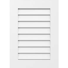 Roof Accessories Ekena Millwork W 32 Surface Mount PVC Gable Vent: Non-Functional