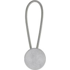 Silver Mounts & Hooks for Curtains Disc Magnetic Holdback