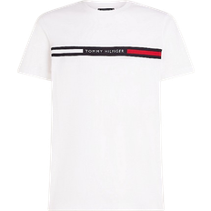 Tommy Hilfiger Crew Neck Logo Panel T-shirt - White