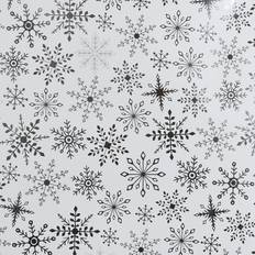 Silver Gift Wrapping Papers 4M 4m Silver Snowflake Wrap