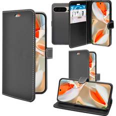 Google Pixel 8 Pro Wallet Cases GANGXUN Black For Google Pixel 8 Pro Wallet Flip PU Leather Cover Case