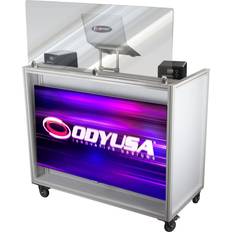 Odyssey Majestic Portable DJ Booth with 55" Flat Screen Monitor Cabinet