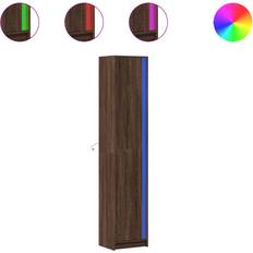 vidaXL 3307904 Brown Oak Garderob 41.5x200cm