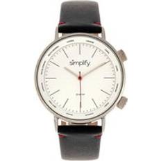 Simplify The 3300 Leather-Band Silver One Size