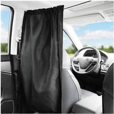 eStore Vorhang Auto Separator Schwarz 2er Pack