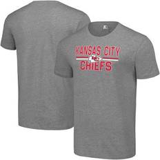 Kansas City Chiefs T-shirts Starter Men's Heather Gray Kansas City Chiefs Team Mesh Print Graphic T-Shirt