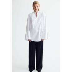 H&M Dressad Byxa Med Uppvik - Svart
