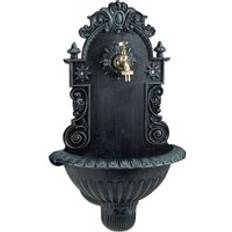 Green Fountains & Garden Ponds Relaxdays Wall Water Fountain, Antique-Style, Nostalgia, Patio, Basin, HxWxD: