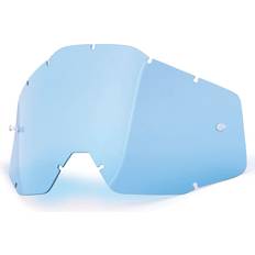 100% RC Accessories 100% Goggle Replacement Lens Racecraft 1, Accuri 1, Strata 1 Compatible (Anti-Fog Blue)