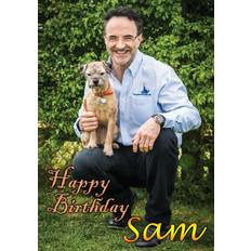 Party Supplies Handmade Noel fitzpatrick the super vet happy birthday personalised greeting pop art card