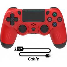 Game Controllers Maxpower Red New P4 Wireless Gamepad Designed For Gaming Fans Double-Motor Vibration 4 Controller