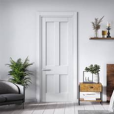 White Primed Deco 4 Panel 1981x610x35mm 78''x24''