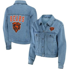 Outerwear Wear by Erin Andrews Women's WEAR by Erin Andrews Chicago Bears Full-Snap Denim Jacket