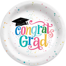 Amscan Disposable Plates Follow Your Dreams Graduation 40-pack