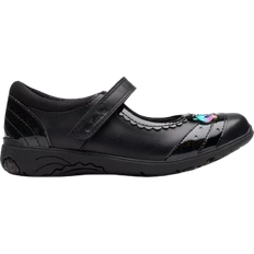 Textile Low Top Shoes Children's Shoes Clarks Gir'ls Relda Spark - Black Leather