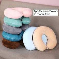 Shein Solid Color U-Shaped Pillow, Soft Pillow Nap Neck Protection Nackkudde Multifärgad