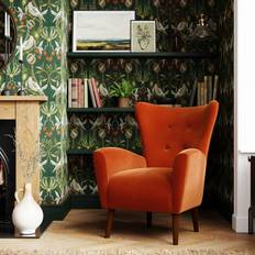 Dunelm Armchairs Dunelm Sven Modern Velvet Armchair