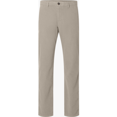 Selected Homme 175 Slim Fit Strukturerad Chinos Grå