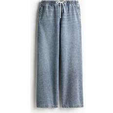 H&M Denim Pull-On Trousers - Light Denim Blue