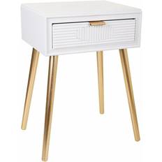 Guld Sängbord Alexandra House Living Nightstand Golden Bedside Table