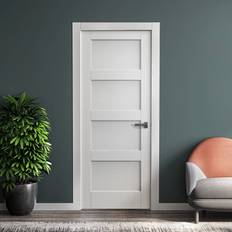 White Primed Connemara 4 Shaker 80.3&apos;&apos;x32.5&apos;&ap