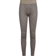 Beige Tights Hype The Detail Printed Leggings - Beige