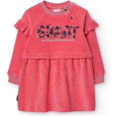 Corduroy Children's Clothing Boboli Knit Dress Rosa Months