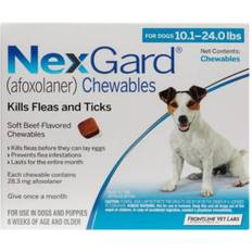 Nexgard Pets Nexgard Chewables for Medium Dogs 10.1-24lbs 3 Chews