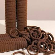 Hårprodukter Shein 10-100pcs Brown Solid Color Casual Hair Ties For Girls, Daily Life Headbands, Korean Minimalist
