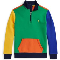 Sweatshirts Polo Ralph Lauren Big Boys Color-Blocked Double-Knit Sweatshirt Stafford Green Multi M 10/12