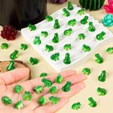 Shein 5pcs/10pcs Resin Miniature Frogs, Green Frog Miniature Fairy Garden Mini
