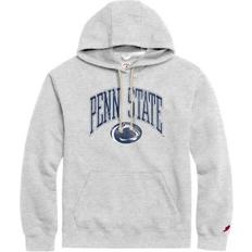 League Collegiate Wear Men's Gray Distressed Penn State Nittany Lions Tall Arch Essential Pullover Hoodie Gray